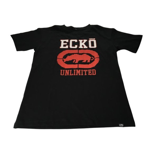 Echo Unlimite Boys T-Shirt Black Multicolor 8 Years gi - Picture 1 of 4